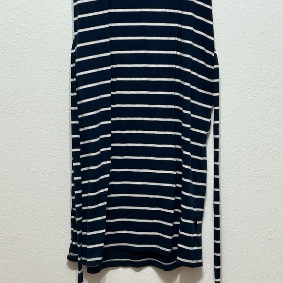 Time & True Blue & White Striped Stretch T Shirt Midi Dress Womens Size XXL - Picture 5 of 13